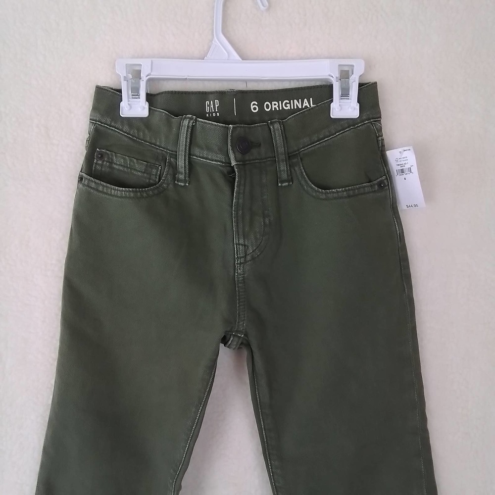 GAP Kids Slim Fit Jeans‎ Boy's Size 6 in Green Denim - Picture 3 of 11